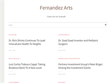 Tablet Screenshot of fernandezarts.com